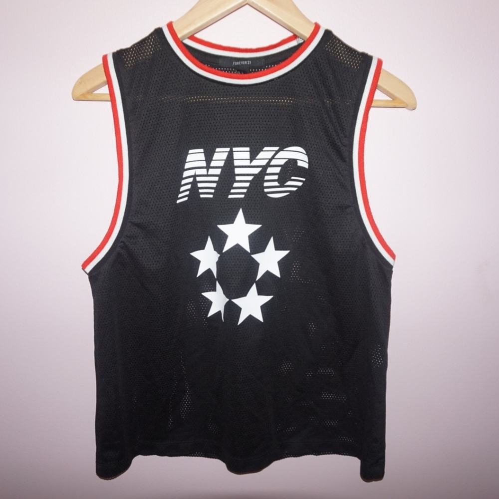 NYC Jersey Mesh Tank Top